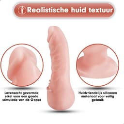 Intenz® Dubbelzijdig Voorbind dildo - Strap on - Siliconen - Sex toys voor koppels - 16.5 cm — thumbnail 10
