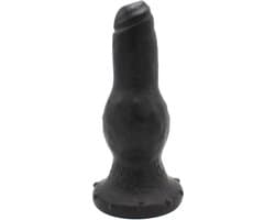 Dinoo - XXL Anaal Dildo Met bolvormige verdikking Van TPE - Zwart
