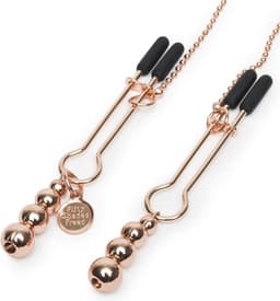 Fifty Shades kraalketting tepel en clitorisklem goud — thumbnail 1