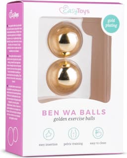 Easytoys Ben Wa Ballen 25 mm - Goudkleurig — thumbnail 2