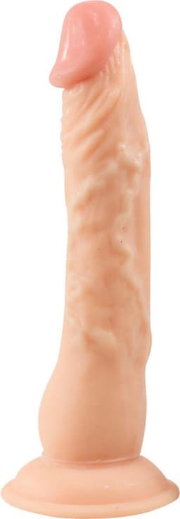 You2Toys – European Lover Dildo met Stevige Zuignap voor de Harde Solo Aanpak Licht Flexibel – 23 cm – beigeig — thumbnail 8