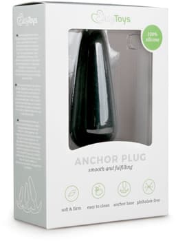 EasyToys - Grote Buttplug met Handvat - Buttplugs - Anal Plug - Sex Toys voor Vrouwen en Mannen - Seksspeeltjes - Zwart — thumbnail 2