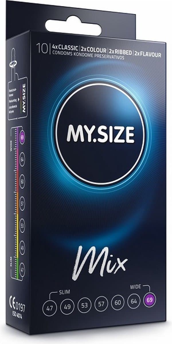 MY.SIZE Mix 69 mm Condooms - 10 stuks — afbeelding 1