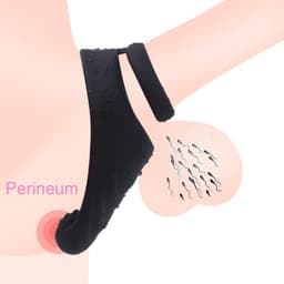 Quick Relief Perineum Teaser™ - Cockring - Perineum Massage - Siliconen Penis Ring - Perineum stimulatie - Penis Ring - Sex Toys voor Mannen - 3 cm - Zwart — thumbnail 3