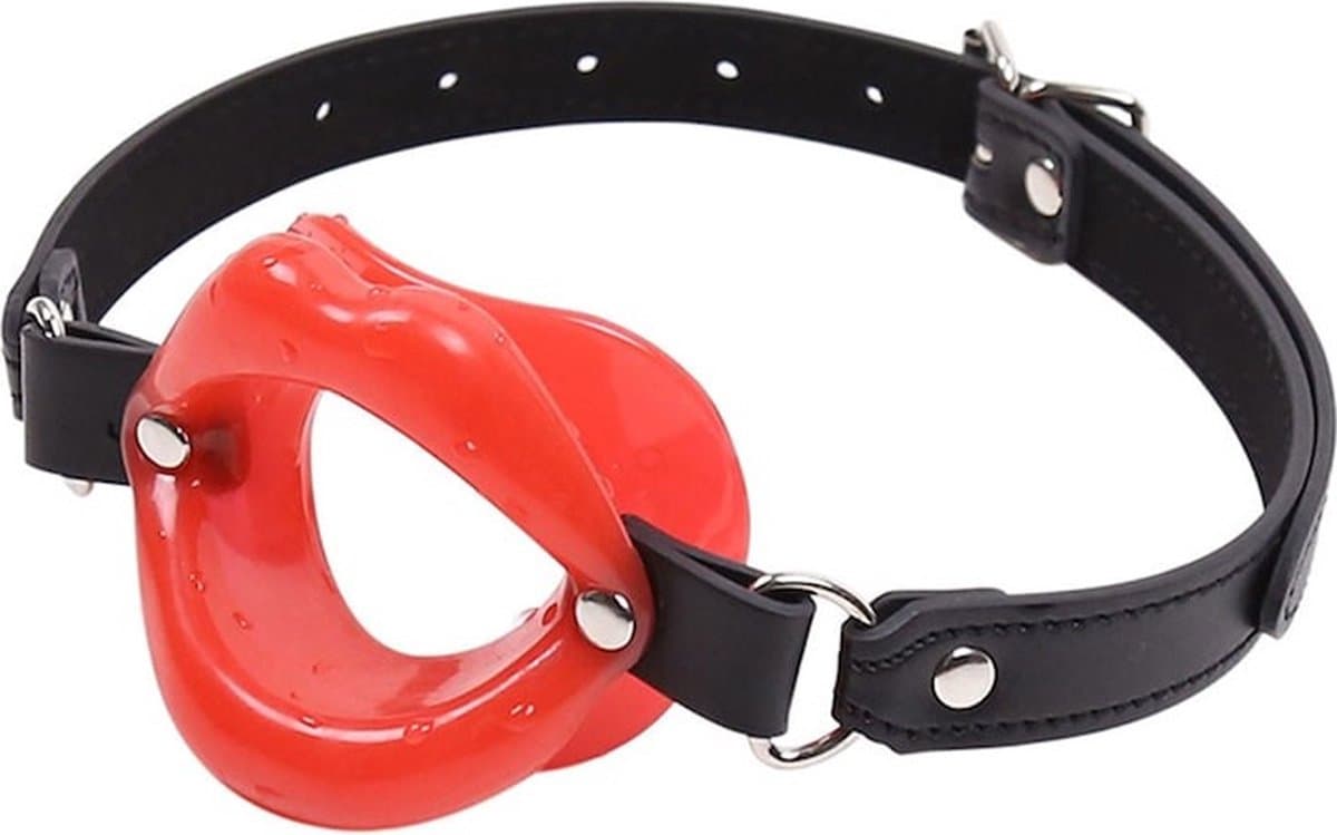 Erodit® Sexy Lips open mond gag - Siliconen Rode lippen gag - Fetish gag - Open mond gag - Mond gag - O-ring gag - SexToy - BDSM - Sex bondage spel mannen - Erotiek - Seks speeltjes koppels - Mannen - Vrouwen — afbeelding 1