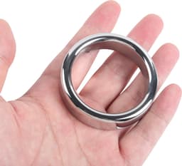 Banoch - Cockring flat rounded metaal - ∅ 50 - 6 mm dik metaal | penisring — thumbnail 4