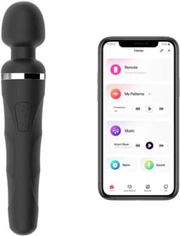 Lovense - Domi 2 - Mini Wand Massager - Wand Vibrator - Vibrator - Wandvibrator - Vibrators voor Vrouwen - Sex Toys voor Mannen en Vrouwen - Vibrators - Clitoris Stimulator - Oplaadbaar - Zwart — thumbnail 1