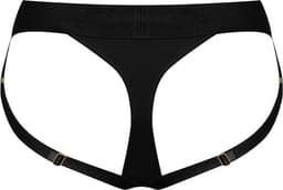 Strap-On-Me - Heroine - Comfortabel Strap-on Voorbinddildo Harnas Van Microfiber - Zwart S — thumbnail 4