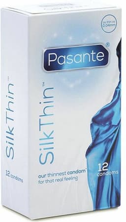Pasante Silk Thin - Condooms - Ultra Dun - Natuurlijk Gevoel - 12 stuks — thumbnail 1