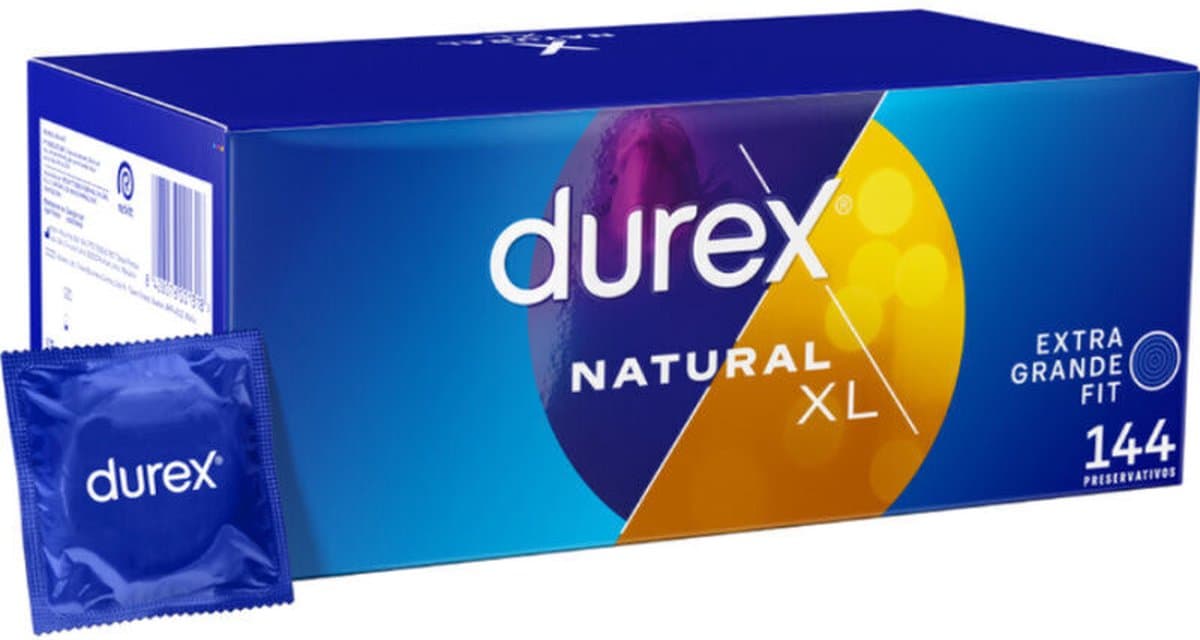 Durex Natural XL- Condooms - Extra Groot - 144 stuks — afbeelding 1