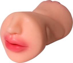 VIVIDIA 3-IN-1 Pocket Pussy voor Man - Realistische Vagina & Anus & Mond - Masturbator voor Man - Blowjob & Vagina & Anus Penetratie - Kunstvagina & Kunstanus & Kunstmond in één - Sex Toys voor Mannen – Roze (Beige) — thumbnail 3