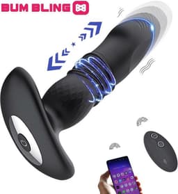 BUM BLING® SMART - Prostaat Vibrator Mannen - Buttplug - Smartphone Bestuurbaar - Zwart — thumbnail 1