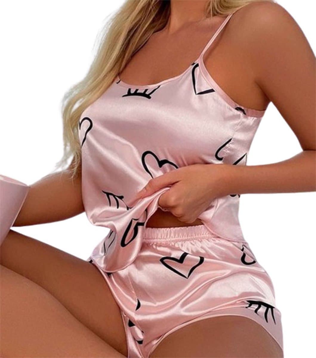 Sexy Pyjama vrouwen - Erotisch - Set van 2 - Top en broekje - Lingerie - Nachtkleding — afbeelding 1
