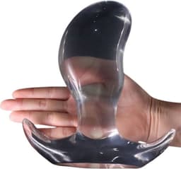 Mega grote en brede buttplug | SUPER grote anaal plug | Transparant | Breed en diep | Fisting | Speculum | DIlator — thumbnail 1