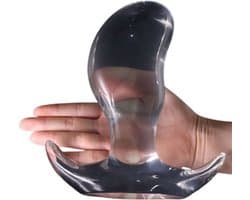 Mega grote en brede buttplug | SUPER grote anaal plug | Transparant | Breed en diep | Fisting | Speculum | DIlator