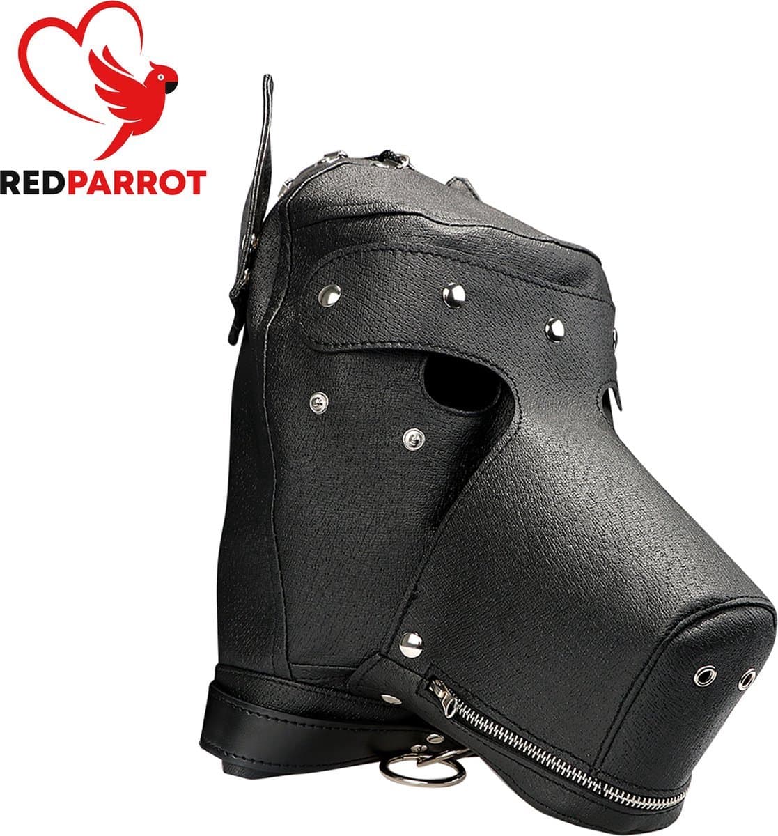 Leren fetisj masker - BDSM - Rollenspel - Dominantie - 3 in 1 - Erotisch masker - Hond - Verstelbaar - Kunstleer — afbeelding 1