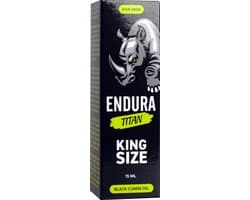 Endura Titan Cumin Oil - King Size - Grotere Erecties