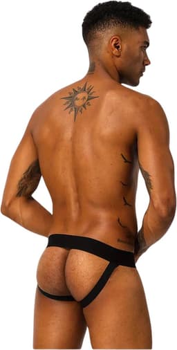 LekkerStout 3-Pack Jockstraps - Wit/Taupe/Zwart - Sexy Herenondergoed | L | ( LS184 ) — thumbnail 2