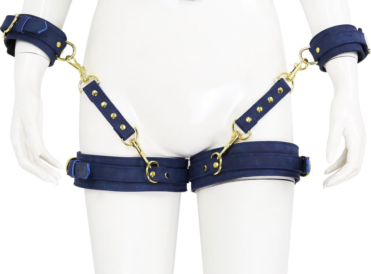 vscnovelty® BDSM set, 2 x Handcuffs, leg belt — afbeelding 1