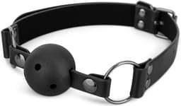 Bedroom Fantasies - Ball Gag met Tepelklemmen - Zwart — thumbnail 3