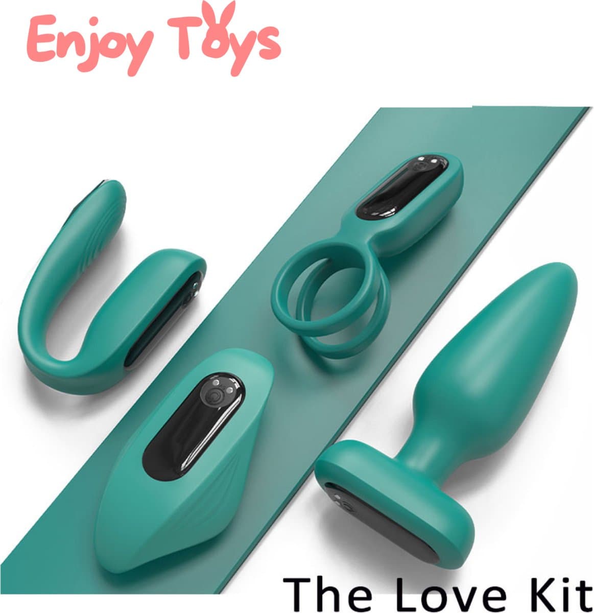 Enjoy Toys® - The Lovekit - Met afstandbediening - Vibrator - Ultiem genot - Eindeloos samen of alleen spelen - Sex toys voor mannen - Sex toys voor vrouwen - Leuk cadeau — afbeelding 1