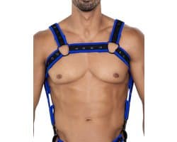 Cut4Men - Fetish Harnas - Tuigje - Neo - Blauw/Zwart