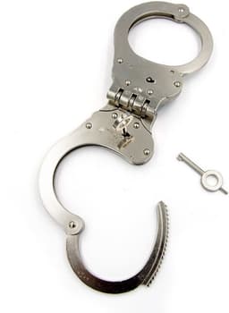 Mister B Cuff - Hinged Scharnierende Politiehandboeien - zilver — thumbnail 2