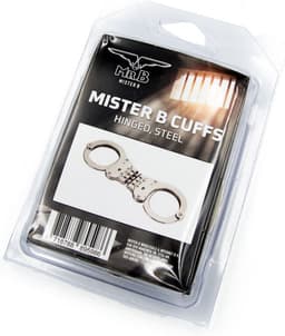 Mister B Cuff - Hinged Scharnierende Politiehandboeien - zilver — thumbnail 4