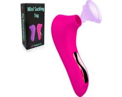 CheekyTreats Luchtdruk Vibrator – Air-Pulse Clitoris & G-Spot Stimulator – USB Oplaadbaar – 10 Standen – Waterdicht – Roze