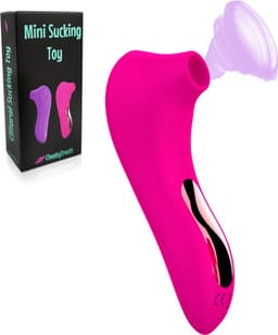 CheekyTreats Luchtdruk Vibrator – Air-Pulse Clitoris & G-Spot Stimulator – USB Oplaadbaar – 10 Standen – Waterdicht – Roze — thumbnail 1