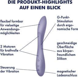 Satisfyer 'G-Spot Flex 2', 23 cm, g-spot-vibrator, flexibel, 2 motoren — thumbnail 2