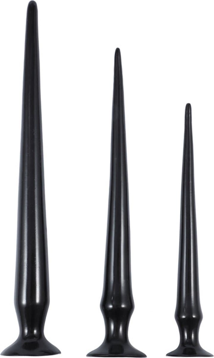 3 Lange Lusty Ass Spike Dildo's in 1 Verpakking - Anaal Pluggen - Anaal Dildo - Lange Anal Plugs - Lange Anal Dildo's — afbeelding 1
