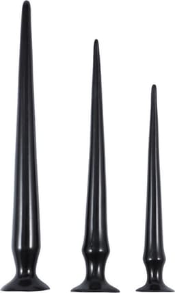 3 Lange Lusty Ass Spike Dildo's in 1 Verpakking - Anaal Pluggen - Anaal Dildo - Lange Anal Plugs - Lange Anal Dildo's — thumbnail 1