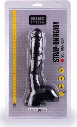 HUNG System - Jay - Dildo - Met Vac-U-Lock - Large - Zwart — thumbnail 5
