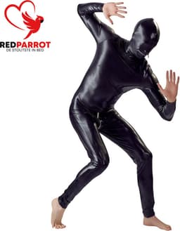 Volledige latex bodysuit mannen - Masker - Rits bij mond - BDSM — thumbnail 2