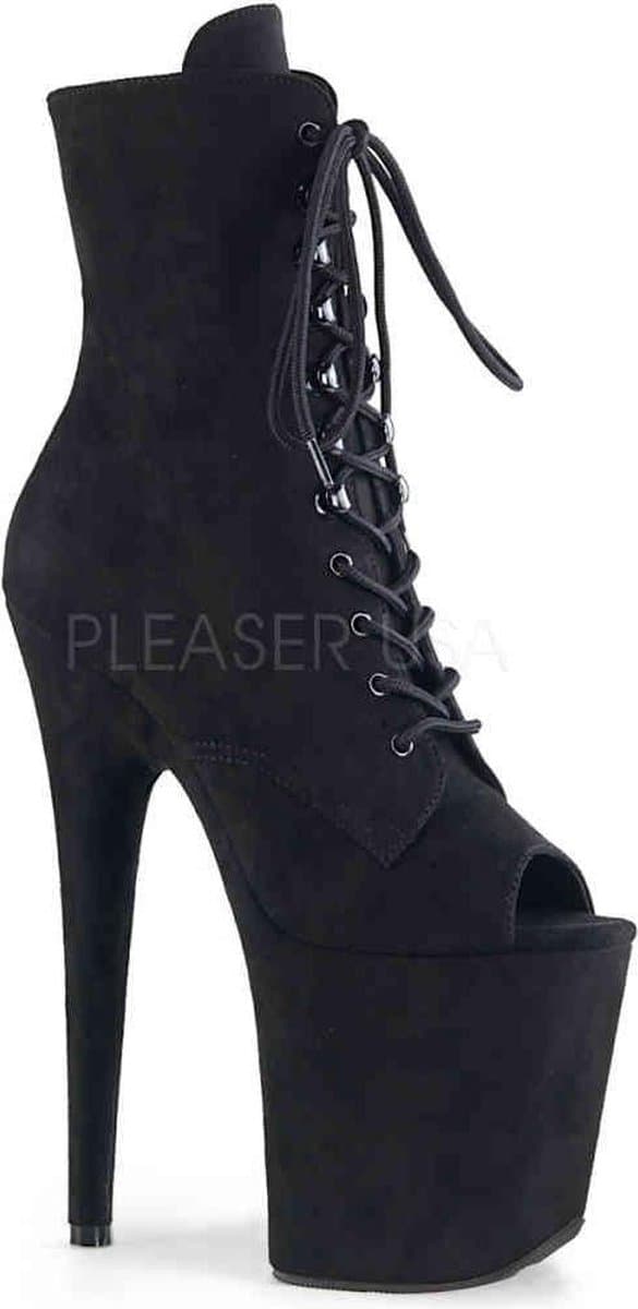 Pleaser - FLAMINGO-1021FS Plateau Laarzen, Paaldans schoenen - Paaldans schoenen - 39 Shoes - Zwart — afbeelding 1
