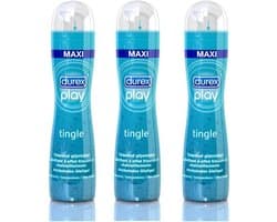 Durex Play Pleasure Gel Tingle - Glijmiddel - 3 x 100 ml