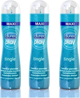 Durex Play Pleasure Gel Tingle - Glijmiddel - 3 x 100 ml — thumbnail 1