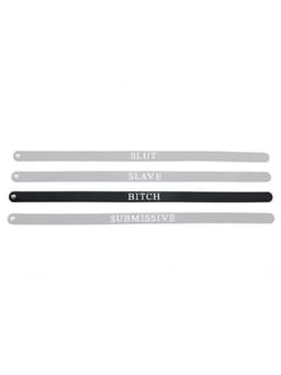 Rimba - Halsband - Collar Met Tekst - BITCH - Siliconen — thumbnail 5