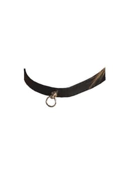 Rimba - Collar 1.5 cm Breed - Zwart leer — thumbnail 2
