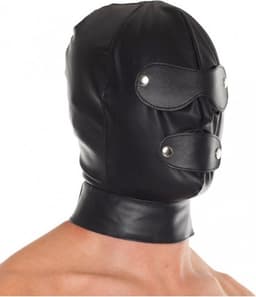 Rimba Bondage Play - Hood Met afneembare mond- En oogdelen — thumbnail 4