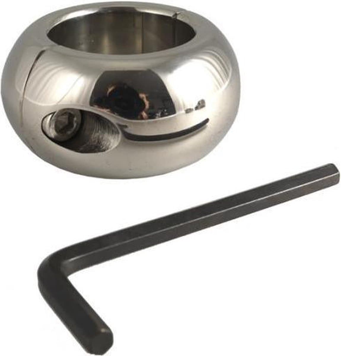 Rimba - Ball Stretcher RVS In donut vorm deelbaar 3 cm Hoog - 330 gram — afbeelding 1