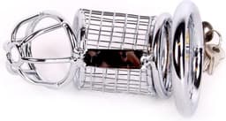 Kuishuidskooi | Chastity Cage Kippengaas metaal met hangslot — thumbnail 1