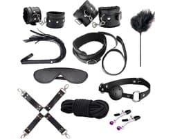 Winyi ®  XL Bondageset | BDSM set | Bondage set | BDSM Toy set 10 delig | Luxe Sex Speeltjes Kit