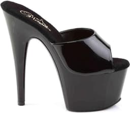 Pleaser - ADORE-701 Muiltjes - Paaldans schoenen - 39 Shoes - Zwart — thumbnail 5