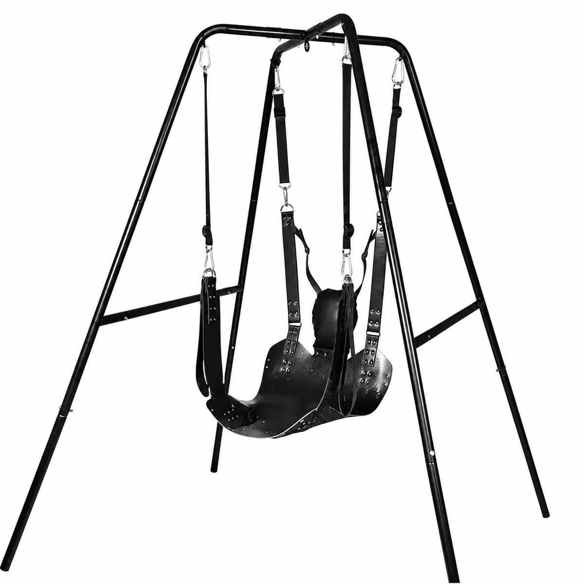 DIMICO - Sex Toys voor Mannen en Vrouwen - Sling - Hangmat - Bondage - BDSM - Kunstleer - Sex Swing - Sex Schommel - met Standaard — afbeelding 1