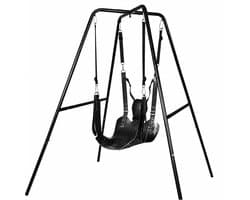 DIMICO - Sex Toys voor Mannen en Vrouwen - Sling - Hangmat - Bondage - BDSM - Kunstleer - Sex Swing - Sex Schommel - met Standaard