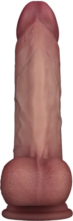 LoveToy - Sliding Skin Vibrerende Dildo Pro II - Met Afstandsbediening - 20 cm - Lichte Huidskleur — thumbnail 9