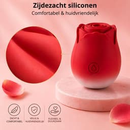 SF Toys Roos Vibrator Roze gradient – Clitoris Stimulator – 10 Zuigstanden – Beschikbaar in 6 kleuren – Stil <50dB – Waterdicht – Magnetisch Oplaadbaar – Nieuwste generatie — thumbnail 8