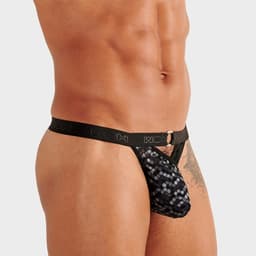 WOH heren microfiber G-string pure seduction zwart — thumbnail 2
